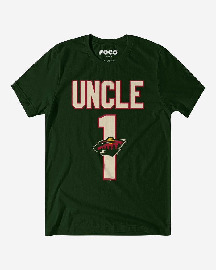 Minnesota Wild Number 1 Uncle T-Shirt FOCO S - FOCO.com