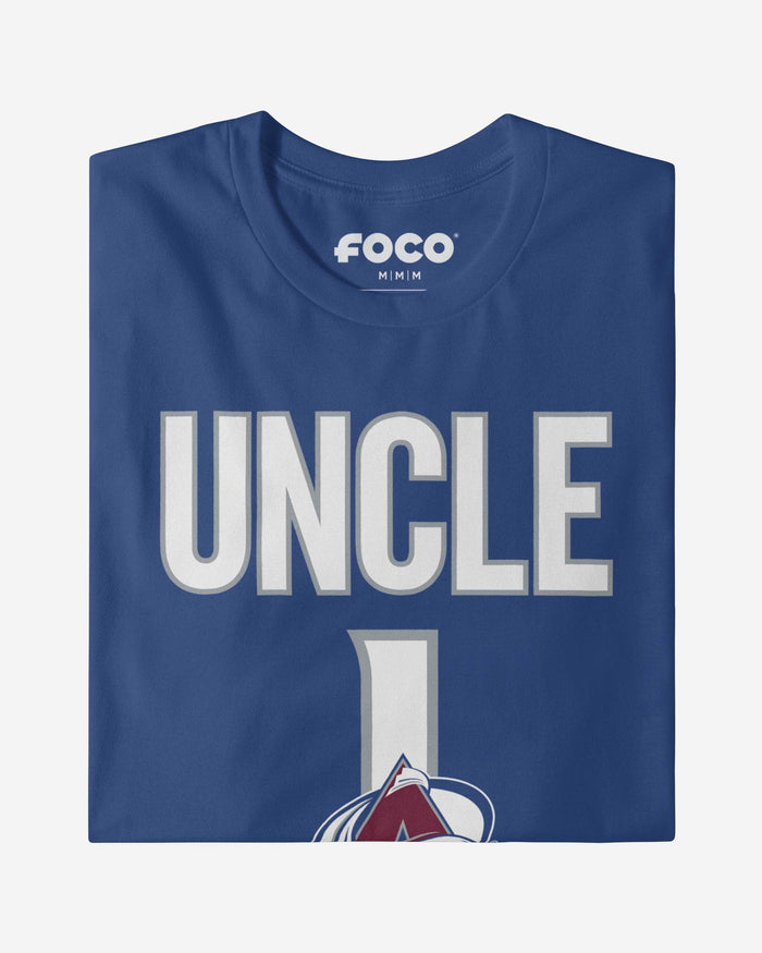 Colorado Avalanche Number 1 Uncle T-Shirt FOCO - FOCO.com