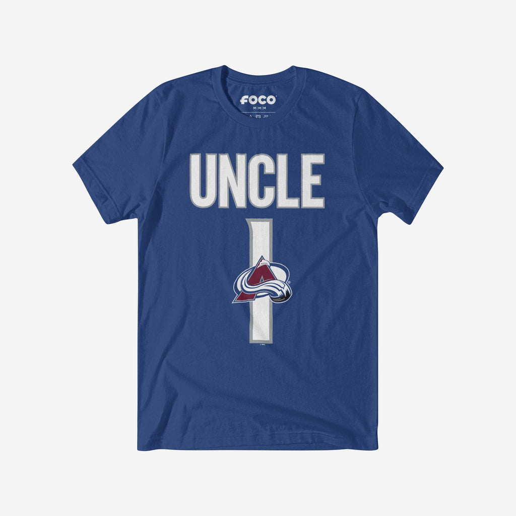Colorado Avalanche Number 1 Uncle T-Shirt FOCO S - FOCO.com