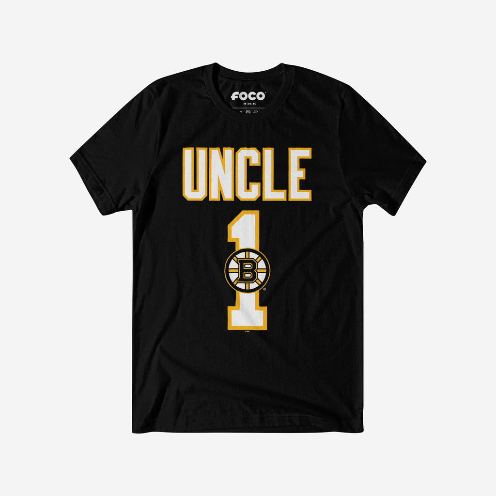 Boston Bruins Number 1 Uncle T-Shirt FOCO S - FOCO.com
