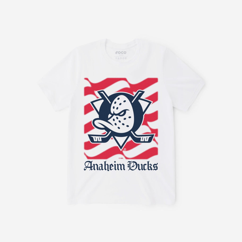 Anaheim Ducks American Heritage Wordmark T-Shirt FOCO S - FOCO.com