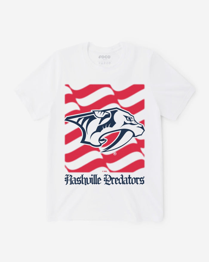 Nashville Predators American Heritage Wordmark T-Shirt FOCO S - FOCO.com