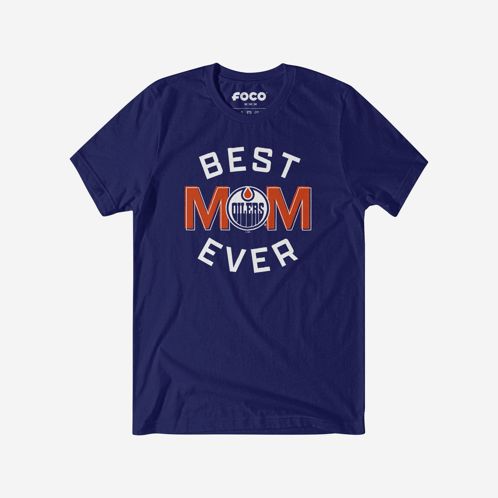 Edmonton Oilers Best Mom Ever Arched T-Shirt FOCO S - FOCO.com