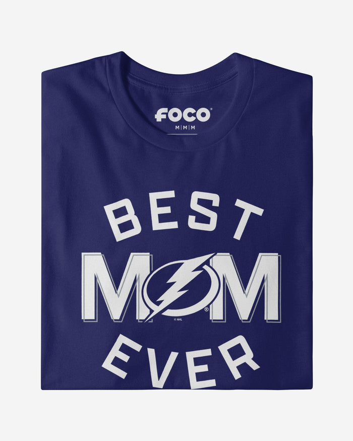 Tampa Bay Lightning Best Mom Ever Arched T-Shirt FOCO - FOCO.com