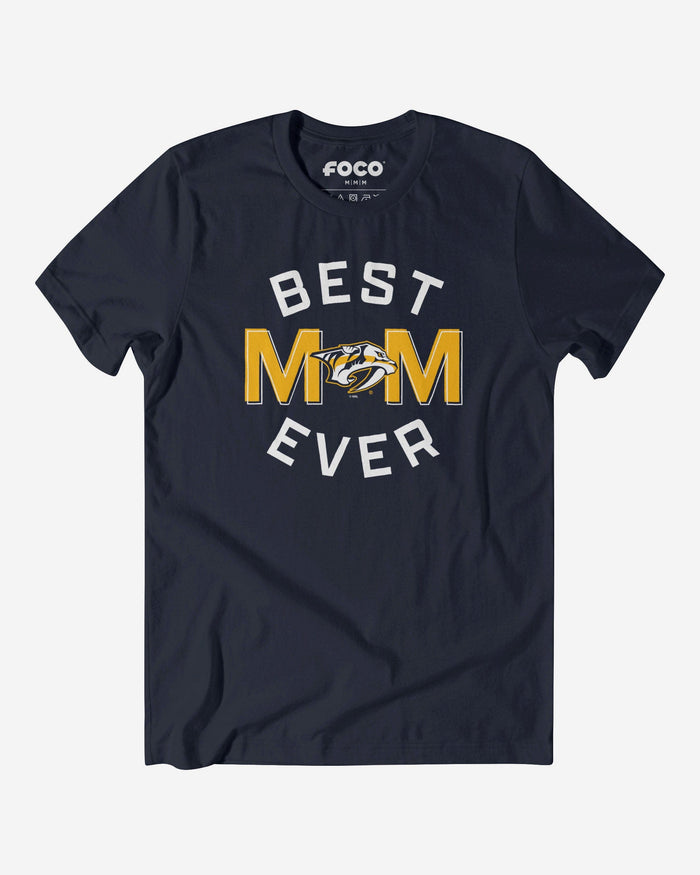 Nashville Predators Best Mom Ever Arched T-Shirt FOCO S - FOCO.com