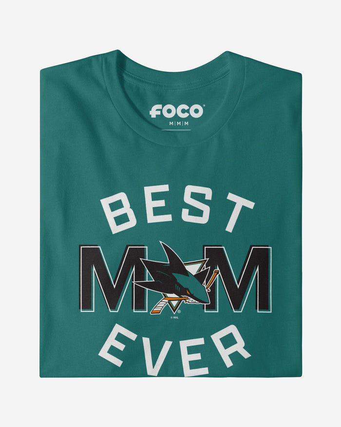 San Jose Sharks Best Mom Ever Arched T-Shirt FOCO - FOCO.com