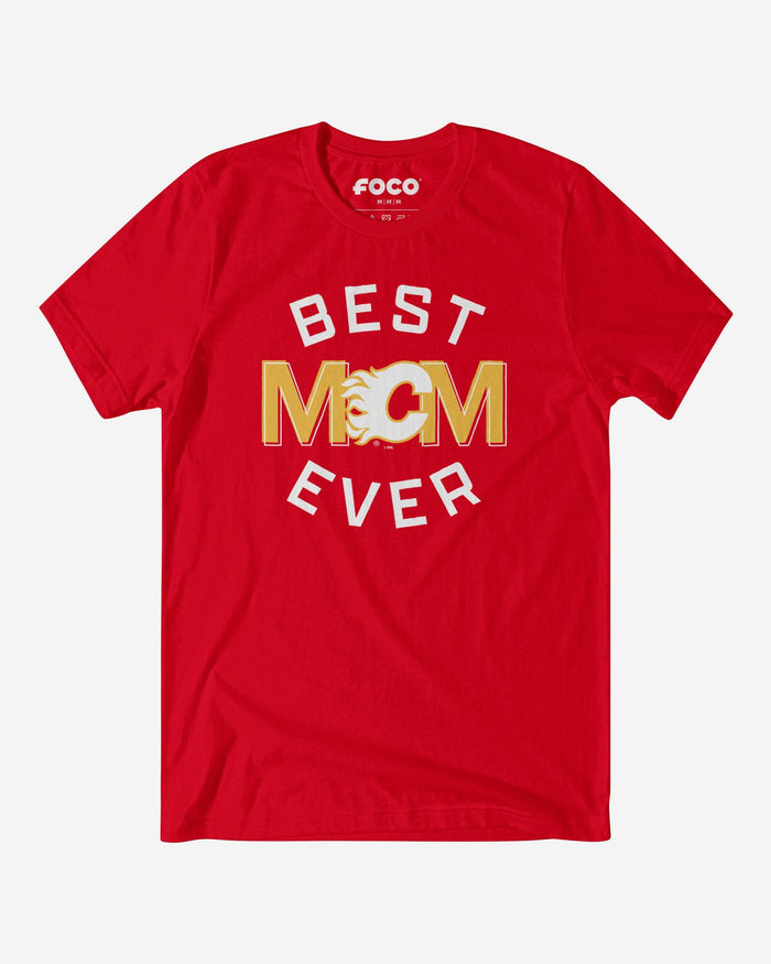 Calgary Flames Best Mom Ever Arched T-Shirt FOCO S - FOCO.com