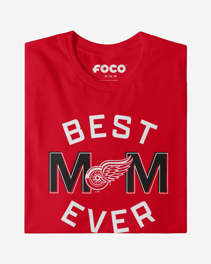 Detroit Red Wings Best Mom Ever Arched T-Shirt FOCO - FOCO.com