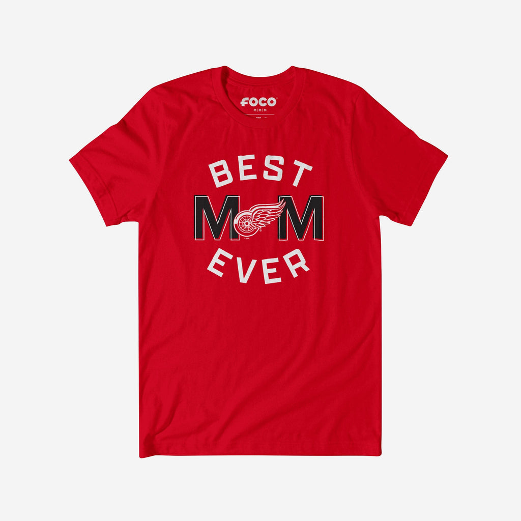Detroit Red Wings Best Mom Ever Arched T-Shirt FOCO S - FOCO.com