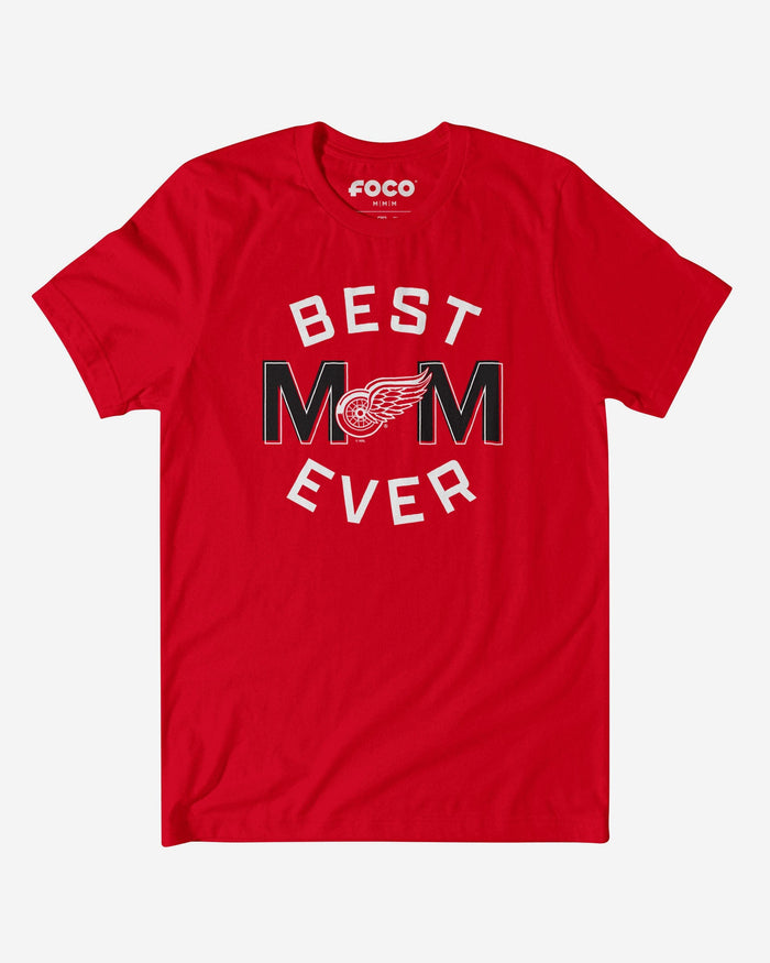 Detroit Red Wings Best Mom Ever Arched T-Shirt FOCO S - FOCO.com