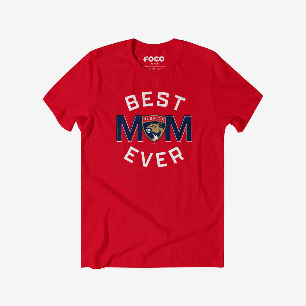Florida Panthers Best Mom Ever Arched T-Shirt FOCO S - FOCO.com
