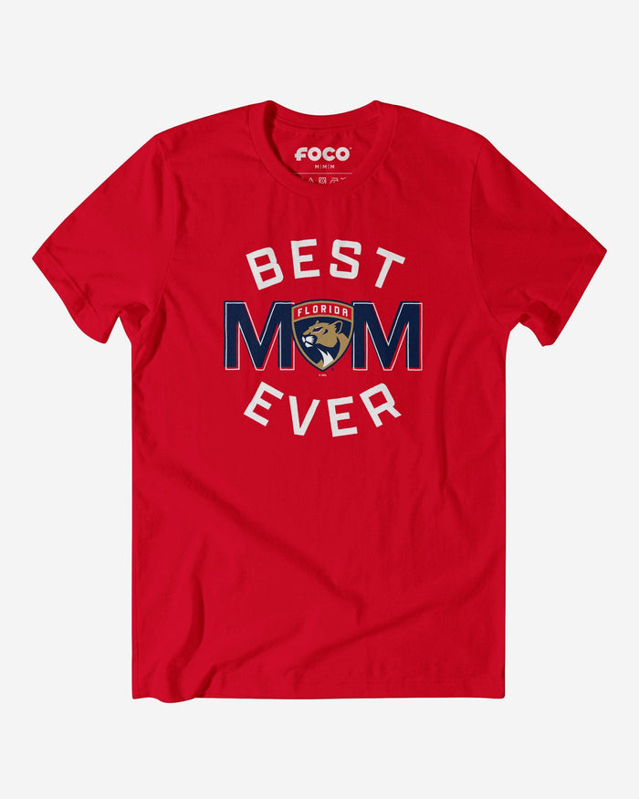 Florida Panthers Best Mom Ever Arched T-Shirt FOCO S - FOCO.com