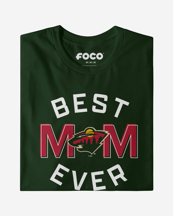 Minnesota Wild Best Mom Ever Arched T-Shirt FOCO - FOCO.com