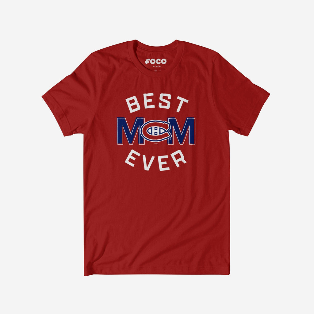 Montreal Canadiens Best Mom Ever Arched T-Shirt FOCO S - FOCO.com