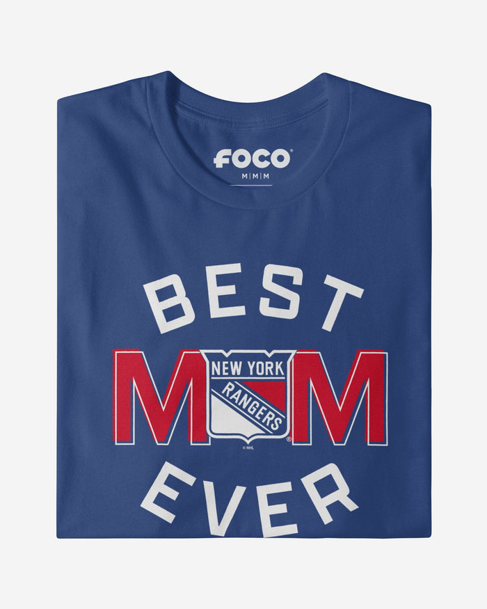 New York Rangers Best Mom Ever Arched T-Shirt FOCO - FOCO.com
