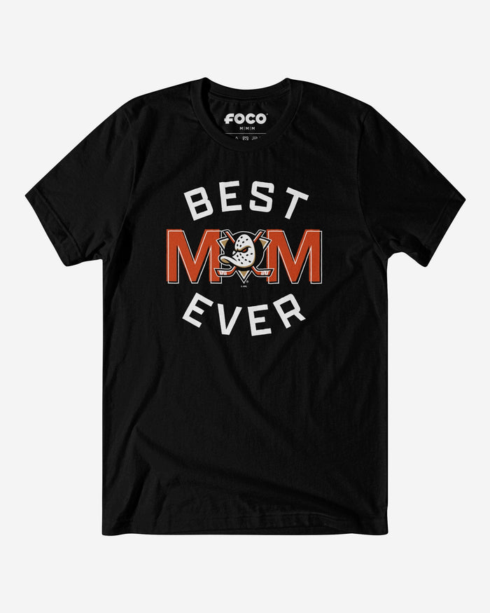 Anaheim Ducks Best Mom Ever Arched T-Shirt FOCO S - FOCO.com