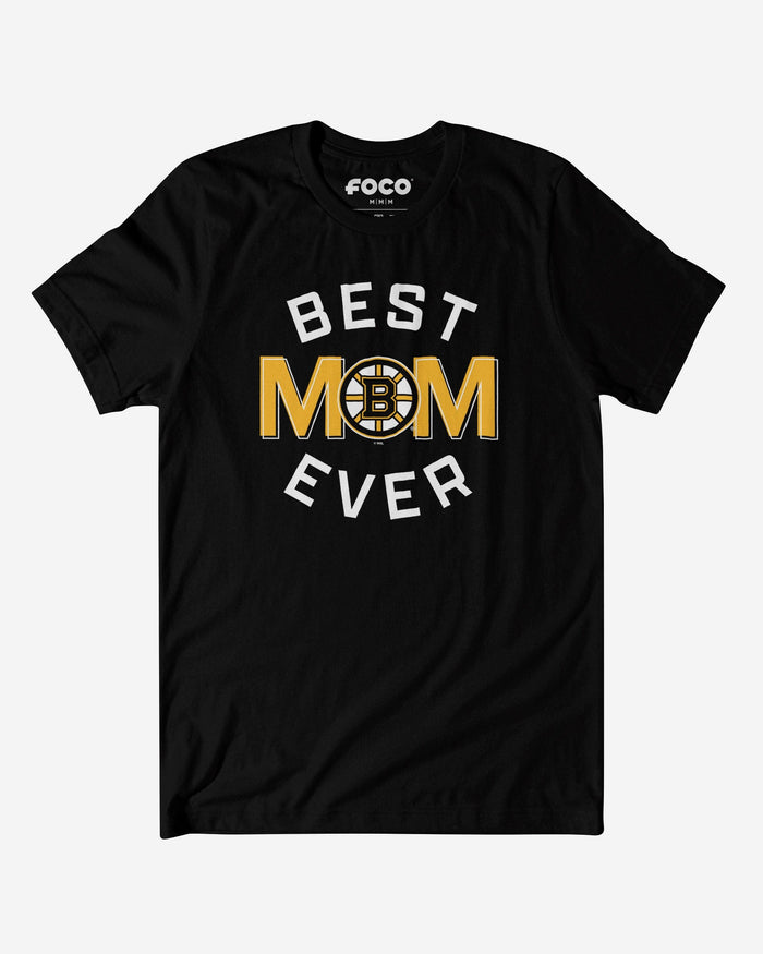 Boston Bruins Best Mom Ever Arched T-Shirt FOCO S - FOCO.com
