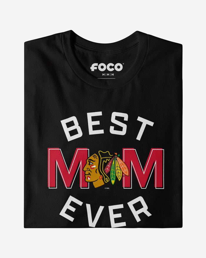 Chicago Blackhawks Best Mom Ever Arched T-Shirt FOCO - FOCO.com