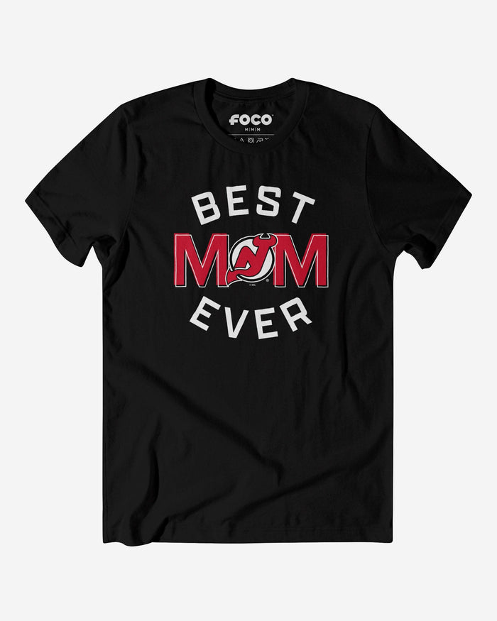 New Jersey Devils Best Mom Ever Arched T-Shirt FOCO S - FOCO.com