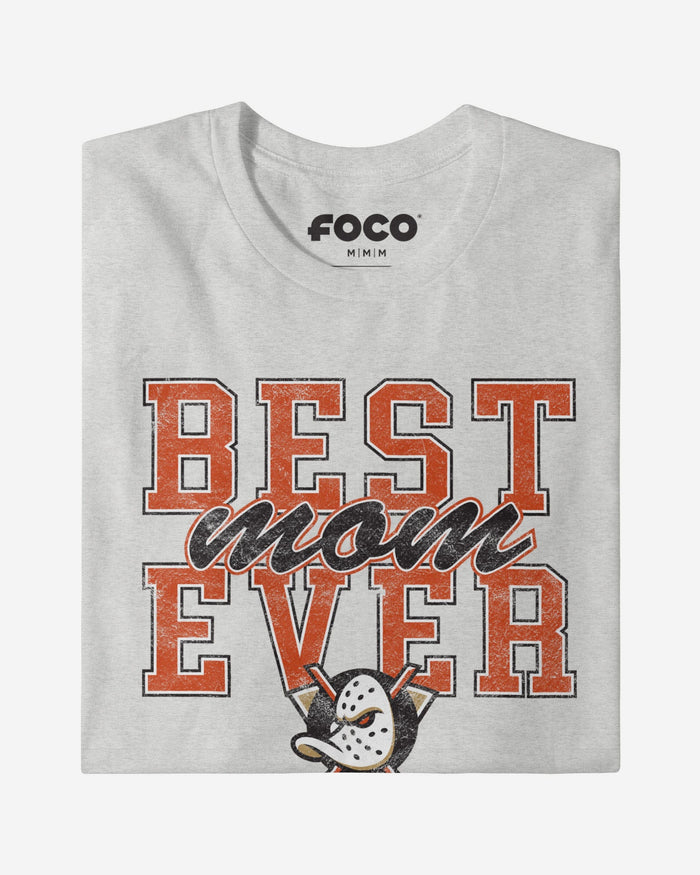 Anaheim Ducks Best Mom Ever Stacked T-Shirt FOCO - FOCO.com