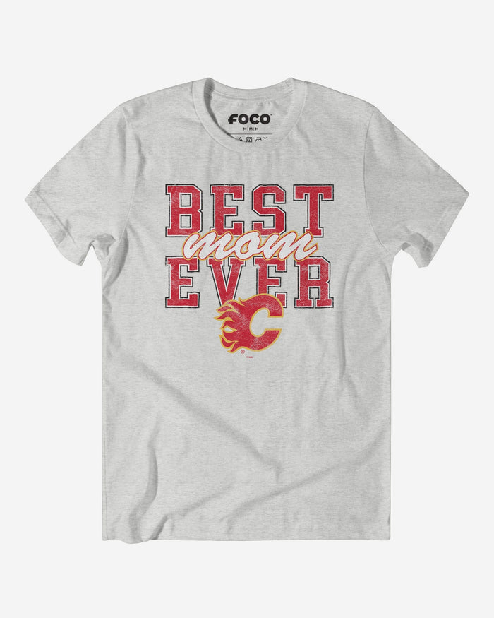 Calgary Flames Best Mom Ever Stacked T-Shirt FOCO S - FOCO.com