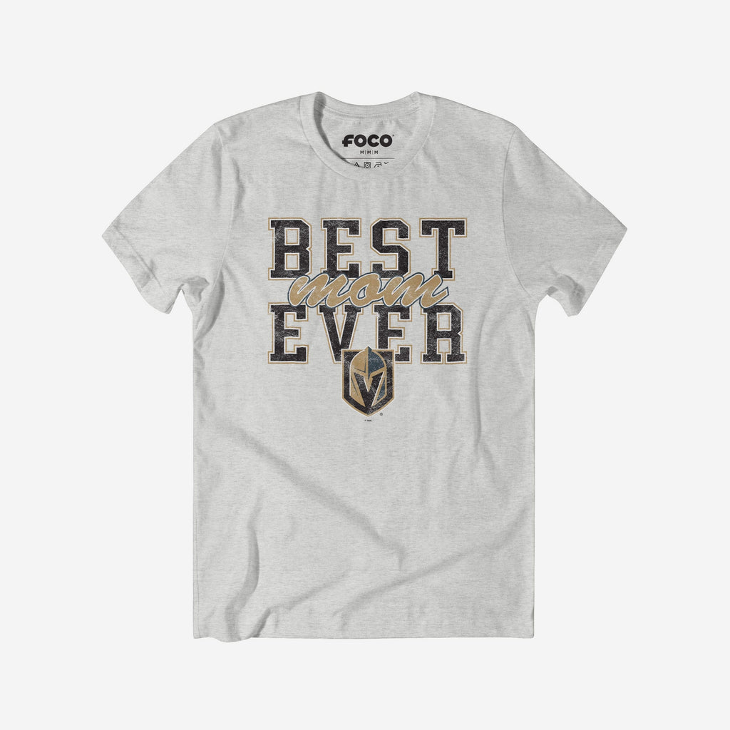 Vegas Golden Knights Best Mom Ever Stacked T-Shirt FOCO S - FOCO.com