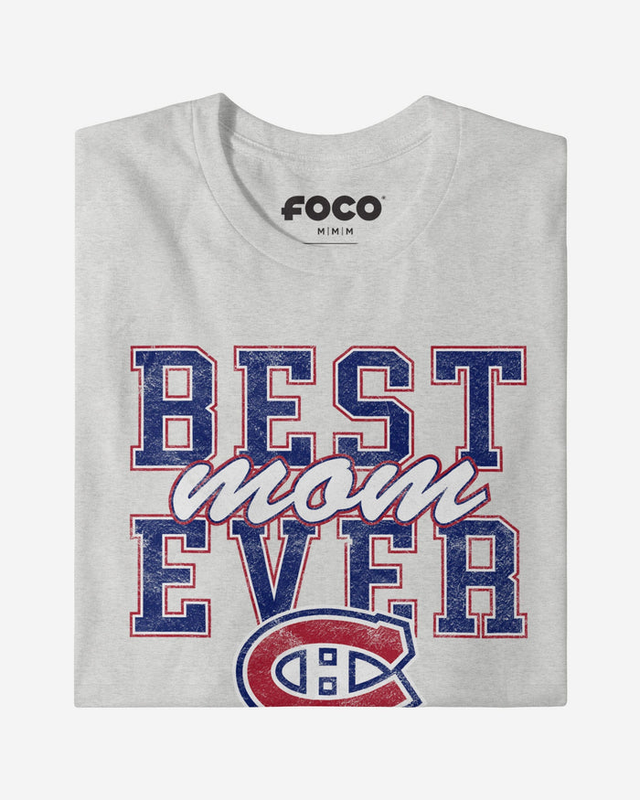 Montreal Canadiens Best Mom Ever Stacked T-Shirt FOCO - FOCO.com