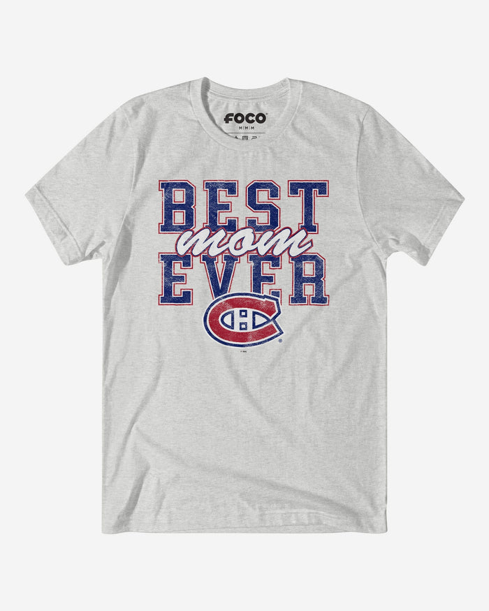 Montreal Canadiens Best Mom Ever Stacked T-Shirt FOCO S - FOCO.com