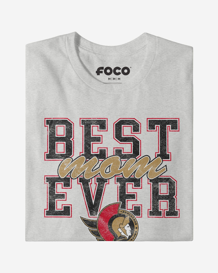 Ottawa Senators Best Mom Ever Stacked T-Shirt FOCO - FOCO.com