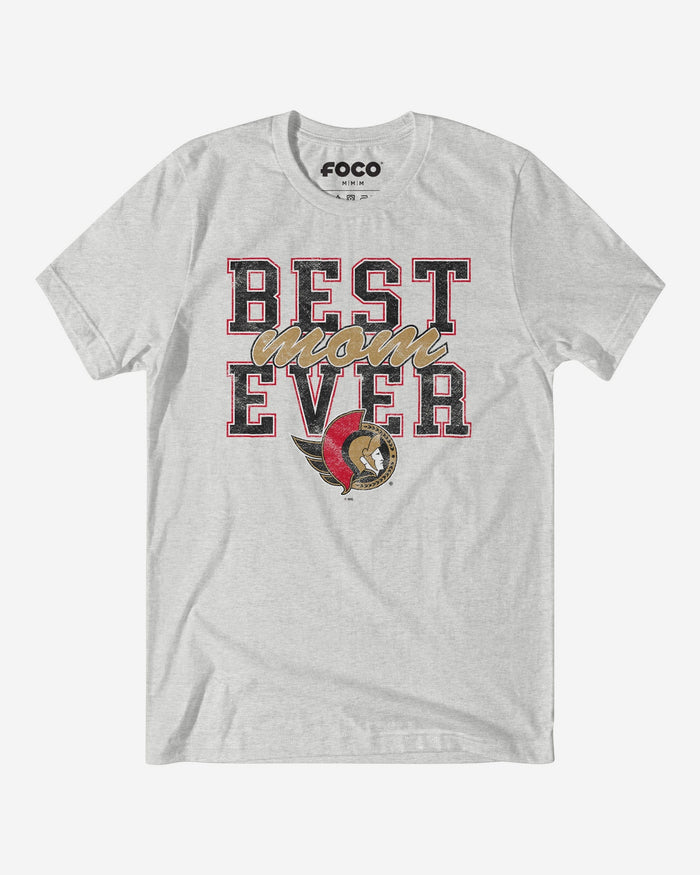 Ottawa Senators Best Mom Ever Stacked T-Shirt FOCO S - FOCO.com
