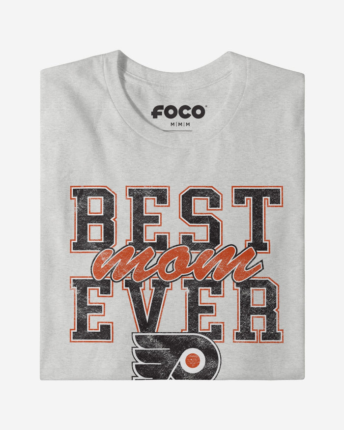 Philadelphia Flyers Best Mom Ever Stacked T-Shirt FOCO - FOCO.com