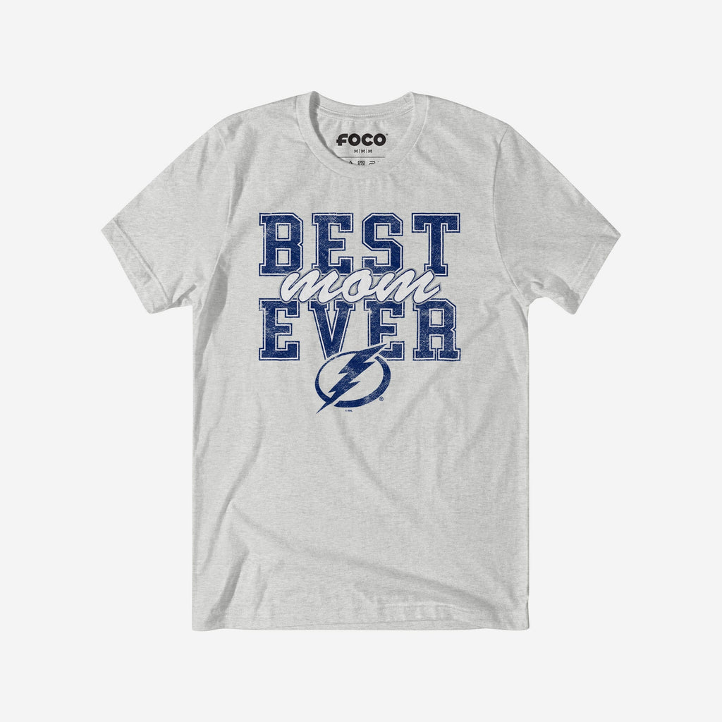 Tampa Bay Lightning Best Mom Ever Stacked T-Shirt FOCO S - FOCO.com