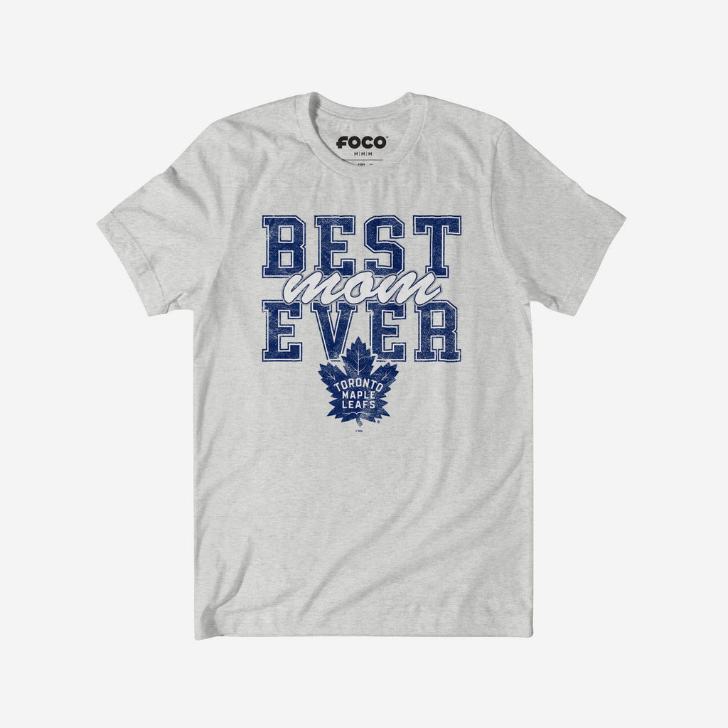 Toronto Maple Leafs Best Mom Ever Stacked T-Shirt FOCO S - FOCO.com