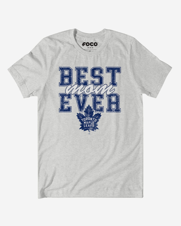 Toronto Maple Leafs Best Mom Ever Stacked T-Shirt FOCO S - FOCO.com