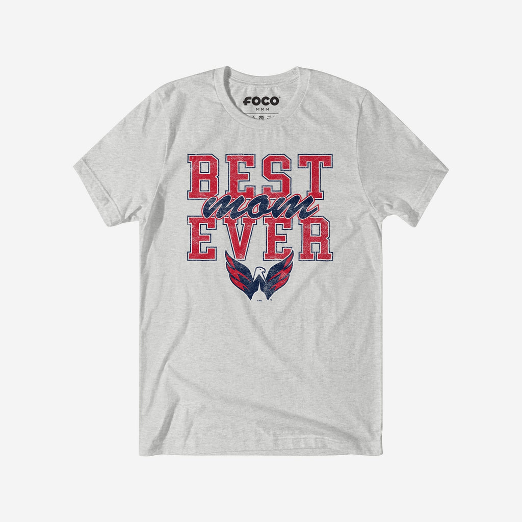 Washington Capitals Best Mom Ever Stacked T-Shirt FOCO S - FOCO.com