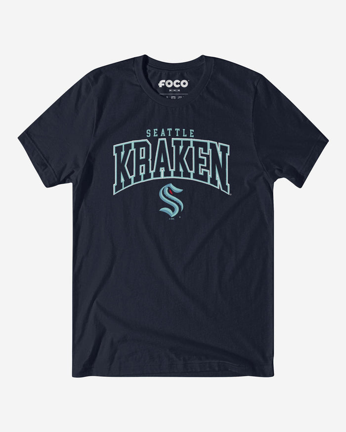 Seattle Kraken Classic Logo T-Shirt FOCO Navy S - FOCO.com