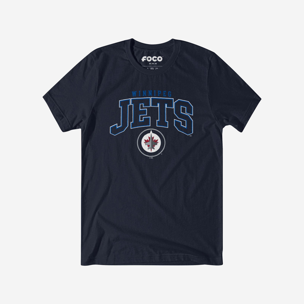 Winnipeg Jets Classic Logo T-Shirt FOCO Navy S - FOCO.com