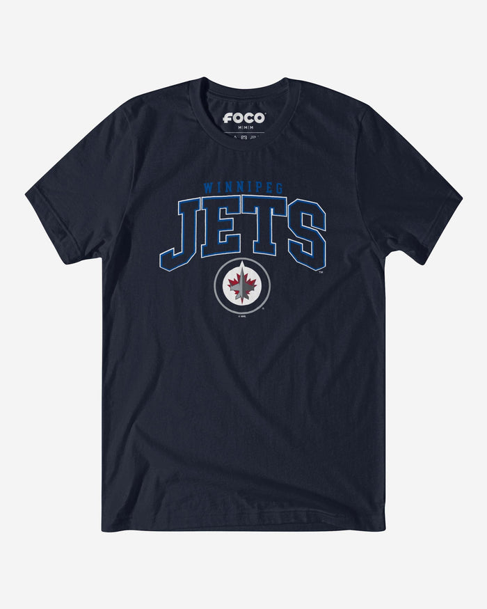 Winnipeg Jets Classic Logo T-Shirt FOCO Navy S - FOCO.com