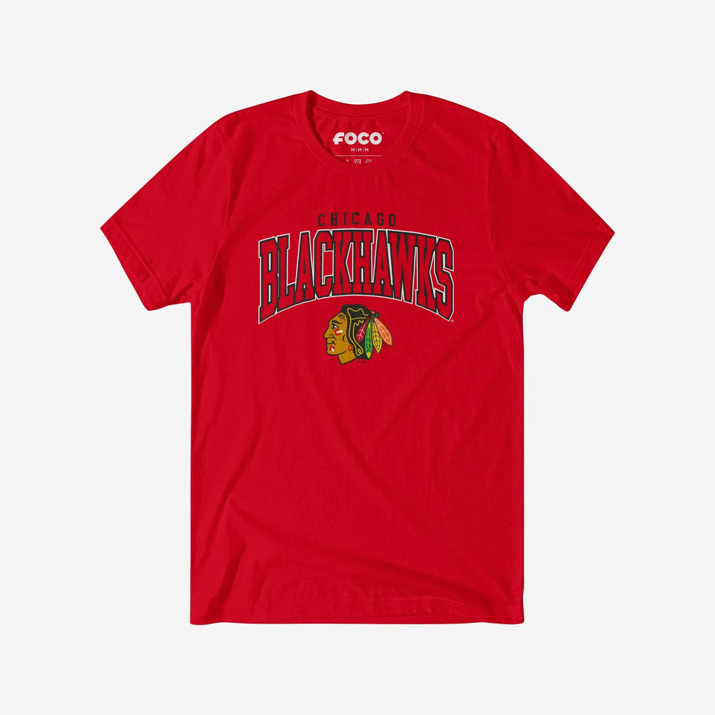 Chicago Blackhawks Classic Logo T-Shirt FOCO Red S - FOCO.com