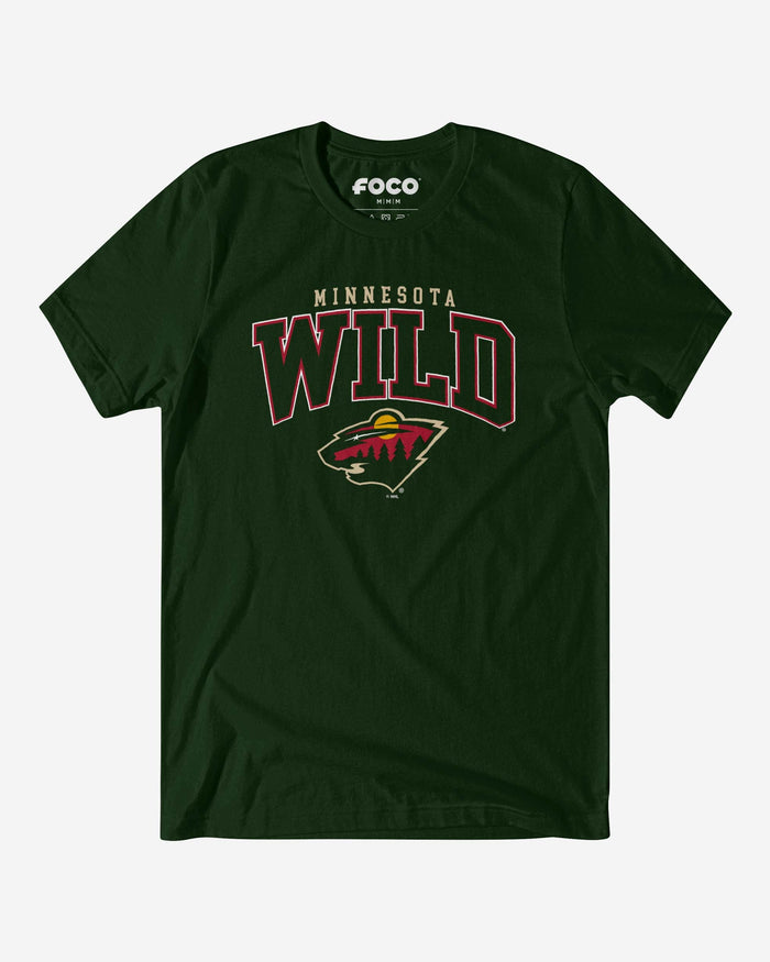Minnesota Wild Classic Logo T-Shirt FOCO Forest S - FOCO.com