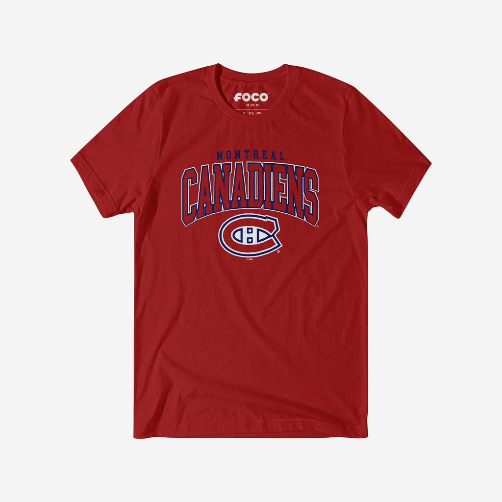Montreal Canadiens Classic Logo T-Shirt FOCO Canvas Red S - FOCO.com