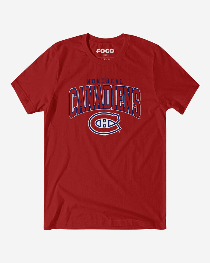 Montreal Canadiens Classic Logo T-Shirt FOCO Canvas Red S - FOCO.com