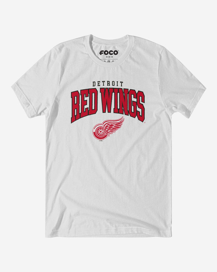 Detroit Red Wings Classic Logo T-Shirt FOCO White S - FOCO.com