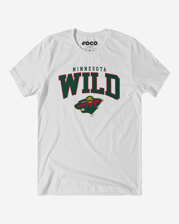 Minnesota Wild Classic Logo T-Shirt FOCO White S - FOCO.com
