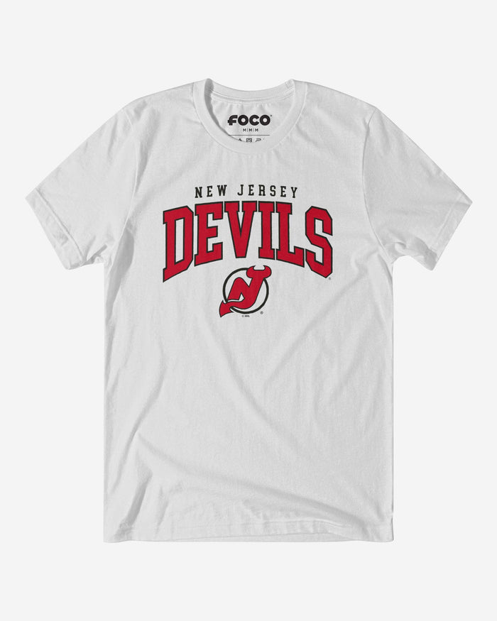 New Jersey Devils Classic Logo T-Shirt FOCO White S - FOCO.com
