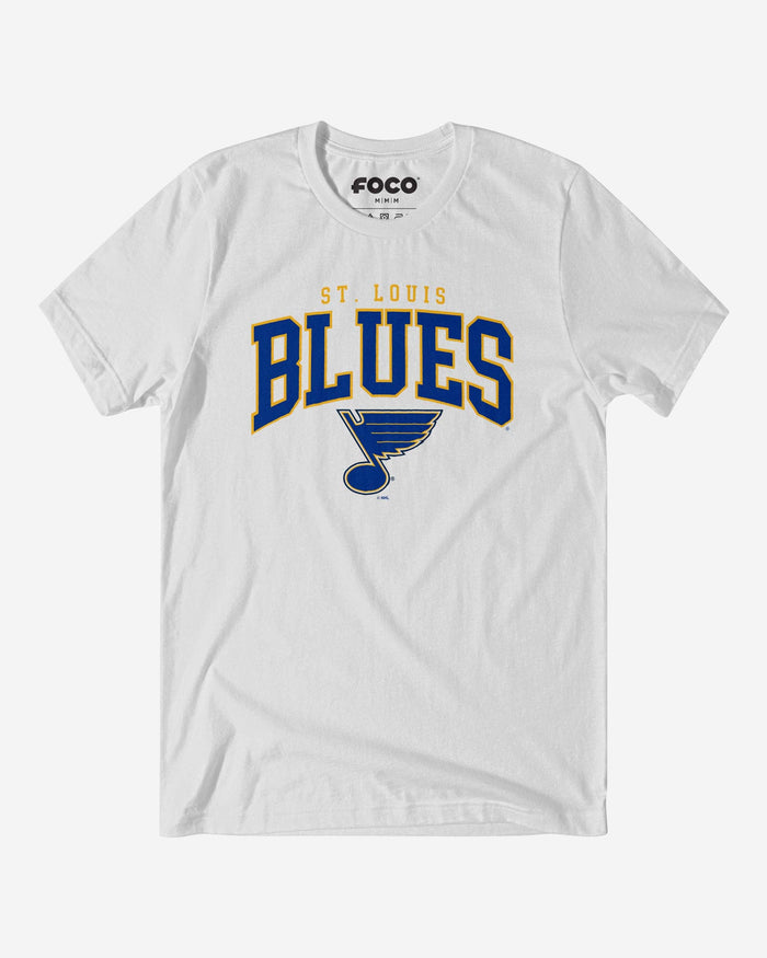 St Louis Blues Classic Logo T-Shirt FOCO White S - FOCO.com
