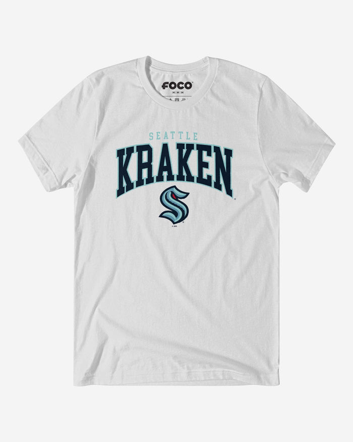 Seattle Kraken Classic Logo T-Shirt FOCO White S - FOCO.com