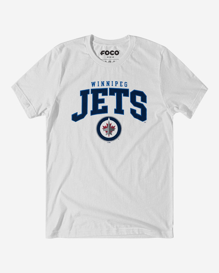 Winnipeg Jets Classic Logo T-Shirt FOCO White S - FOCO.com