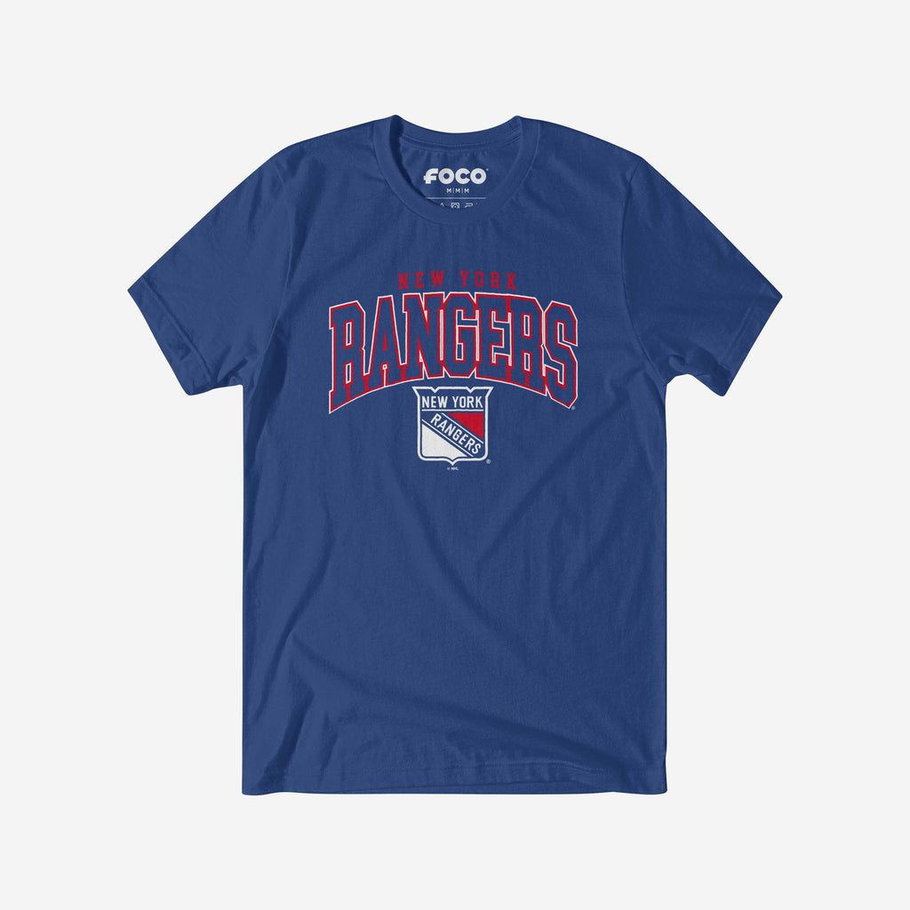 New York Rangers Classic Logo T-Shirt FOCO True Royal S - FOCO.com