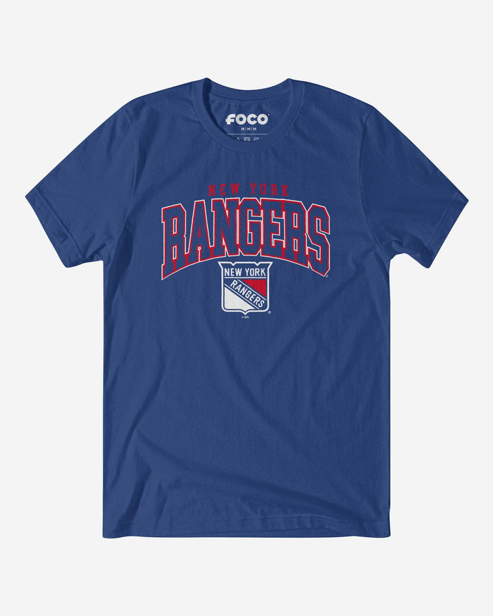 New York Rangers Classic Logo T-Shirt FOCO True Royal S - FOCO.com